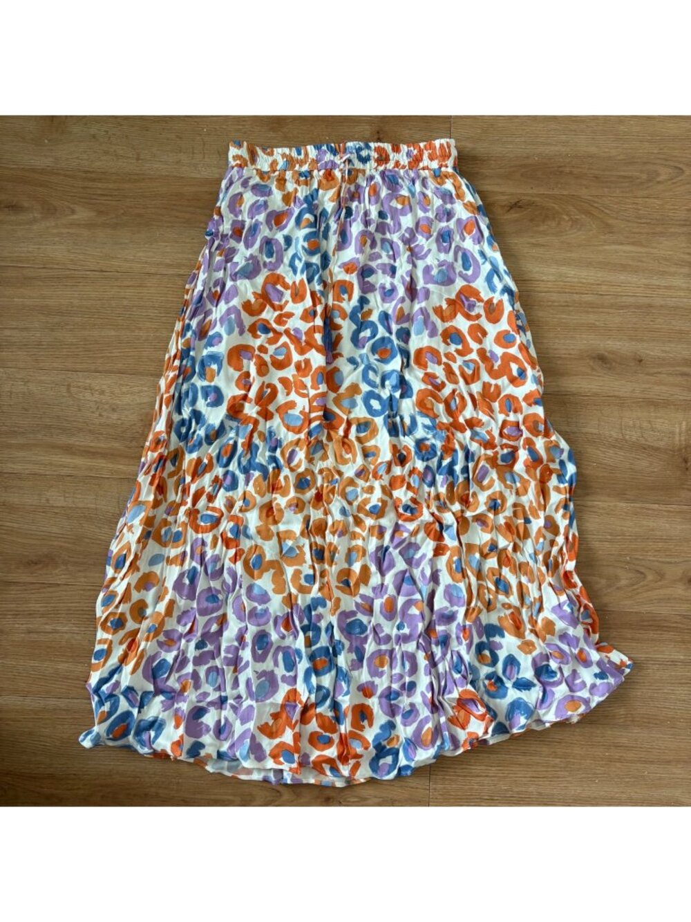 Farm Rio Anthropologie Vibrance Maxi Skirt Leopard Multi NWT Women’s Size S